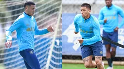 Alysson e Kike Olivera disputam posição no Grêmio.