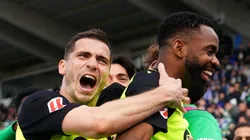 Bakambu durante jogo do Betis.