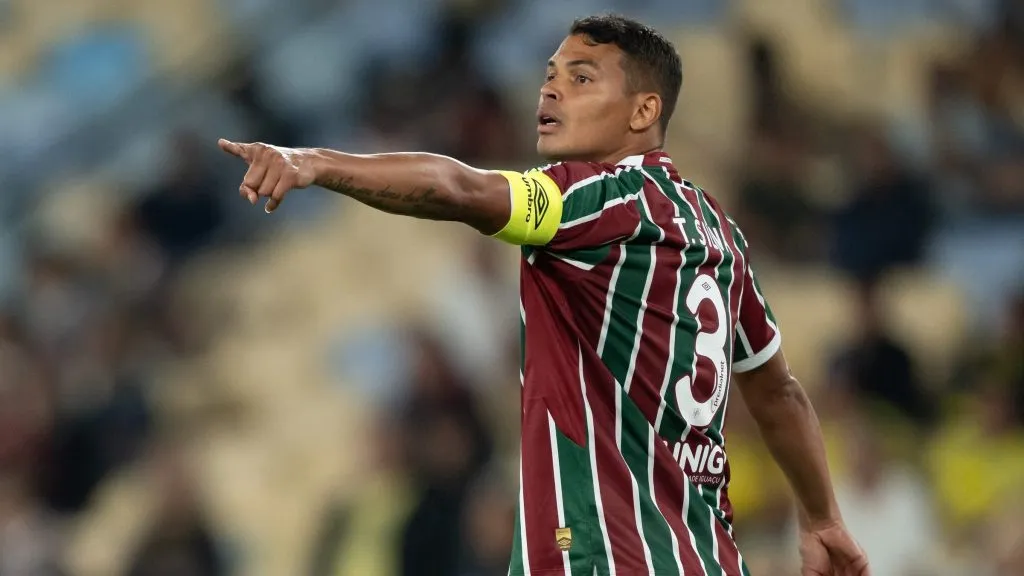 Thiago Silva jogador do Fluminense durante partida contra o Palmeiras no estadio Maracana pelo campeonato Brasileiro A 2025. Foto: Jorge Rodrigues/AGIF