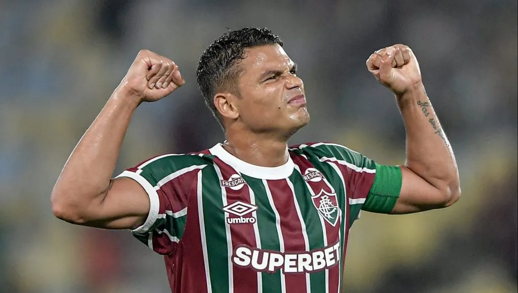 Thiago Silva jogador do Fluminense durante partida contra o Bahia no estadio Maracana pelo campeonato Copa Do Brasil 2025. Foto: Thiago Ribeiro/AGIF