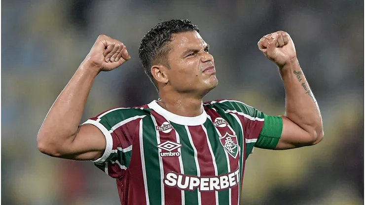 Thiago Silva jogador do Fluminense durante partida contra o Bahia no estadio Maracana pelo campeonato Copa Do Brasil 2025. Foto: Thiago Ribeiro/AGIF