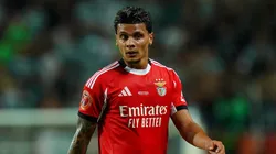 Richard Ríos durante confronto pelo Benfica. Photo by Gualter Fatia/Getty Images