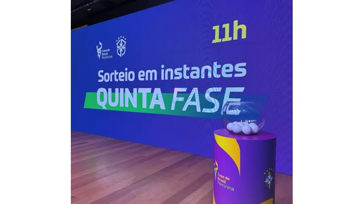 Sorteio Copa do Brasil quartas de final. Foto: reprodução/Instagram/@copadobrasil_fem