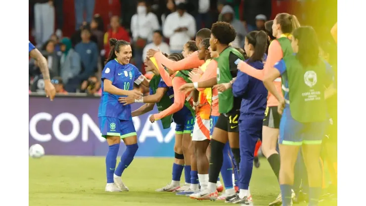 Marta na premiação da Copa América. Foto: Divulgação/Copa América