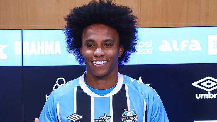 Willian, meia do Grêmio, será titular no Gre-Nal do próximo domingo - Foto: Lucas Uebel/Grêmio FBPA