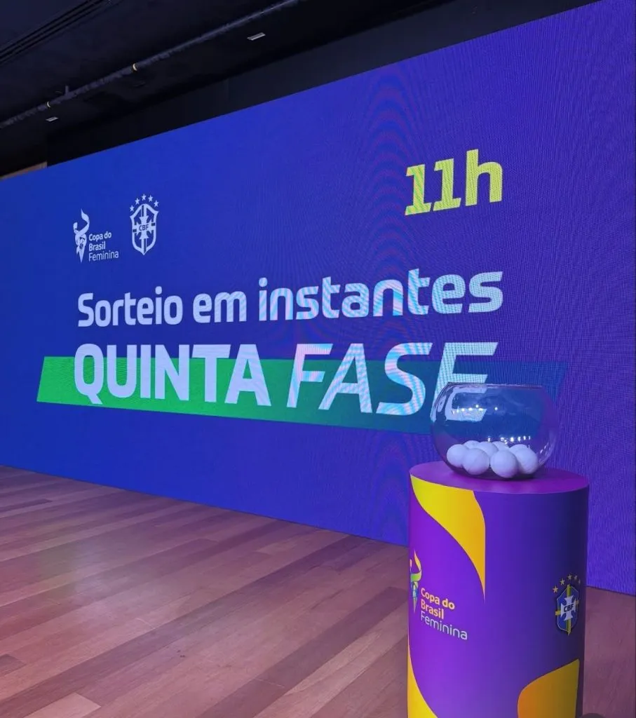 Sorteio Copa do Brasil quartas de final. Foto: reprodução/Instagram/@copadobrasil_fem