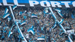 Torcida do Grêmio na partida contra o Mirassol. Foto: Liamara Polli/AGIF