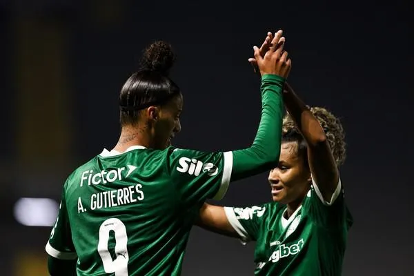 Amanda Gutierres comemora gol do Palmeiras. Foto Rebeca Reis/Staff Images Woman /CBF