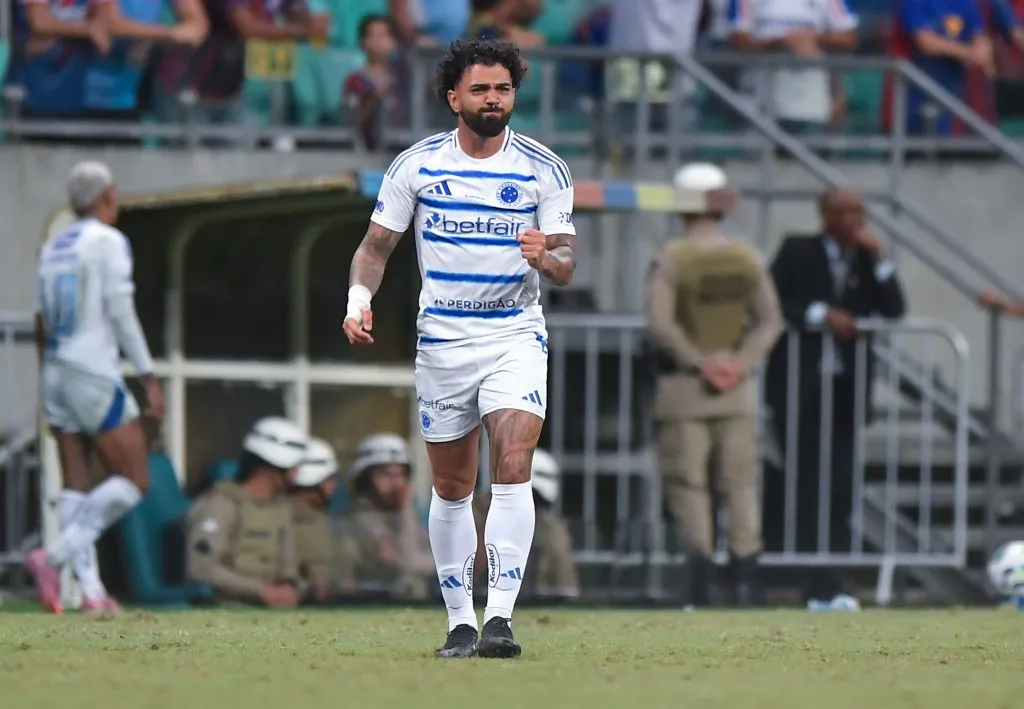 Gabigol marcou o gol da vitória do Cruzeiro sobre o Bahia. Foto: Jhony Pinho/AGIF
