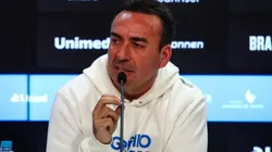 Marcelo Marques durante coletiva de imprensa no Grêmio - Foto: Angelo Pieretti/Grêmio