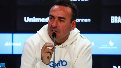 Marcelo Marques durante coletiva de imprensa no Grêmio - Foto: Angelo Pieretti/Grêmio