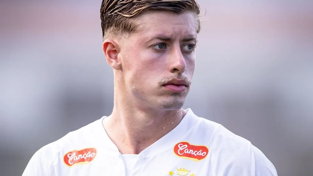 Enzo Boer marcou no último jogo do Brasileiro Sub-20 - Foto: Abner Dourado/Santos FC