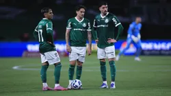 Khellven jogador do Palmeiras durante partida contra o Internacional no estadio Arena Allianz Parque pelo campeonato Brasileiro A 2025. Foto: Ettore Chiereguini/AGIF