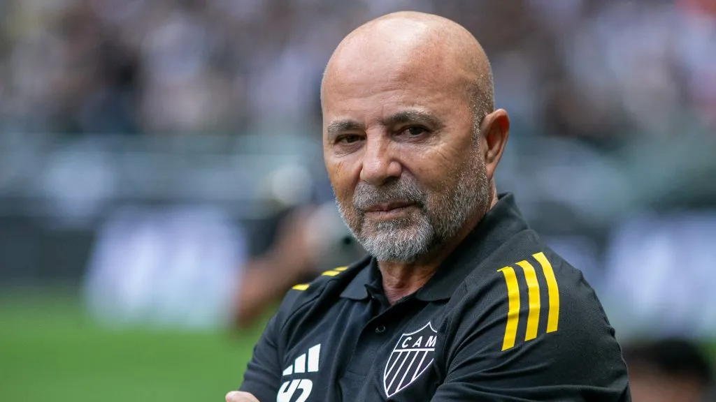 Sampaoli, técnico do Galo. Foto: Fernando Moreno/AGIF.