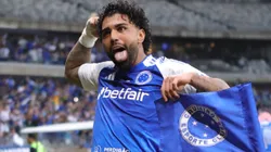 Gabriel Barbosa Gabigol jogador do Cruzeiro comemora seu gol durante partida contra o Juventude no estadio Mineirao pelo campeonato Brasileiro A 2025. Foto: Gilson Lobo/AGIF