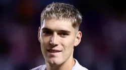 Benjamín Rollheiser em ação com a camisa santista