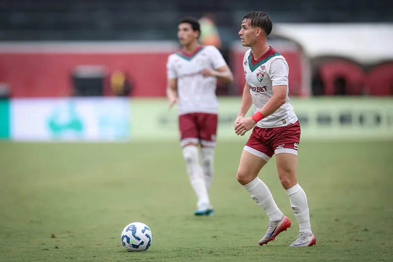 Lavega durante a partida contra o Vitória. Foto: Marcelo Gonçalves/Fluminense FC