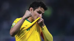Raphael Veiga foi titular na goleada do Palmeiras sobre o Fortaleza. Foto: Ettore Chiereguini/AGIF