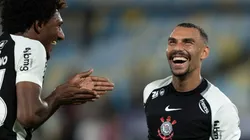 Matheuzinho jogador do Corinthians comemora vitoria apos partida contra o Fluminense no estadio Maracana pelo campeonato Brasileiro A 2025. Foto: Jorge Rodrigues/AGIF