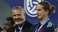 José Boto, diretor de futebol e Filipe Luís técnico do Flamengo