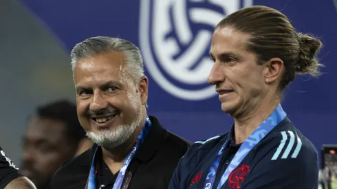 José Boto, diretor de futebol e Filipe Luís técnico do Flamengo