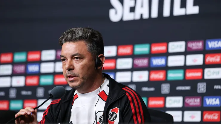 Gallardo durante entrevista coletiva. Photo by Buda Mendes/Getty Images