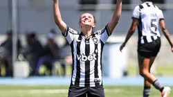 A gloriosa foi responsável pelo hat-trick na partida. Foto: Reprodução/X/@Botafogofem