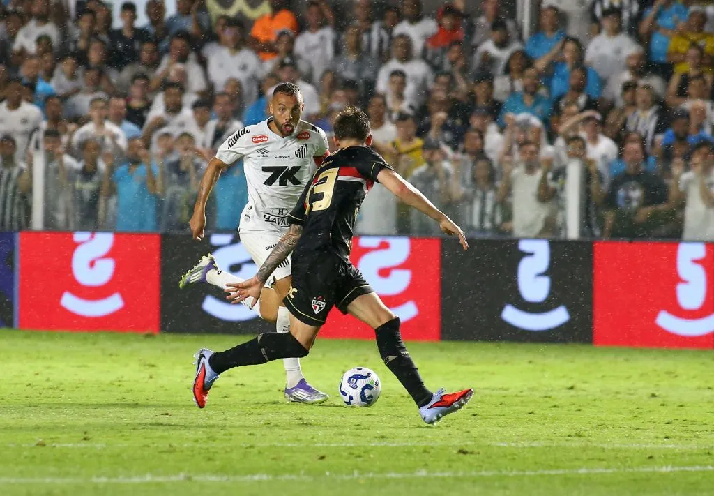 Guilherme marca em derrota do São Paulo por 1 a 0 para o Santos. Foto: Mauricio De Souza/AGIF