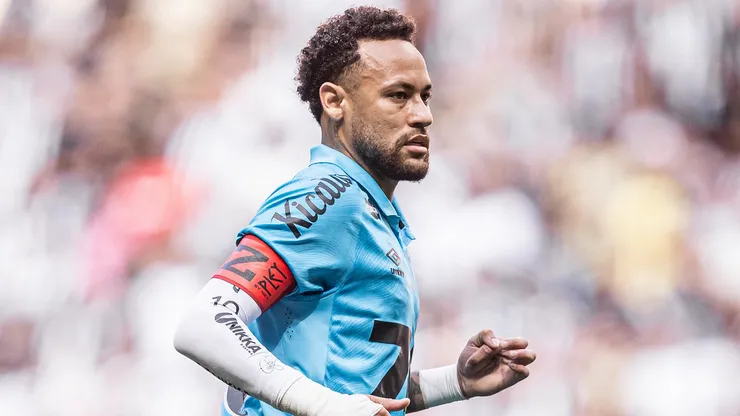 Neymar, na partida contra o Atlético-MG (Raul Baretta/ Santos FC)