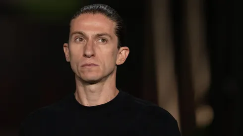 Filipe Luís, técnico do Flamengo. Foto: Jorge Rodrigues/AGIF