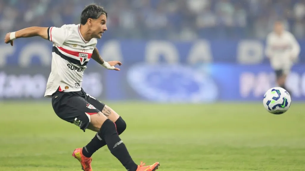 Ferreira jogador do Sao Paulo durante partida contra o Cruzeiro no estadio Mineirao pelo campeonato Brasileiro A 2025. Foto: Gilson Lobo/AGIF