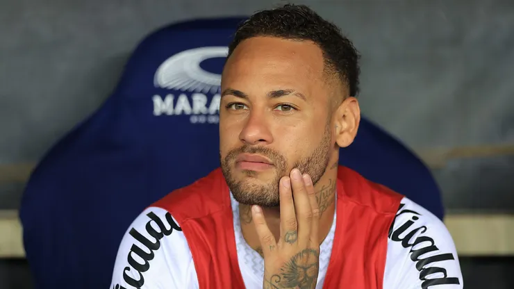 Neymar, camisa 10 do Santos. (Photo by Buda Mendes/Getty Images)