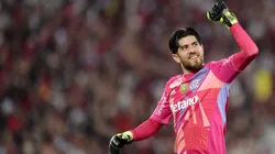 Rossi goleiro do Flamengo durante partida contra o Vasco no estadio Maracana pelo campeonato Brasileiro A 2025. Foto: Thiago Ribeiro/AGIF