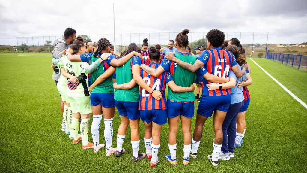 Time feminino do Bahia em campo