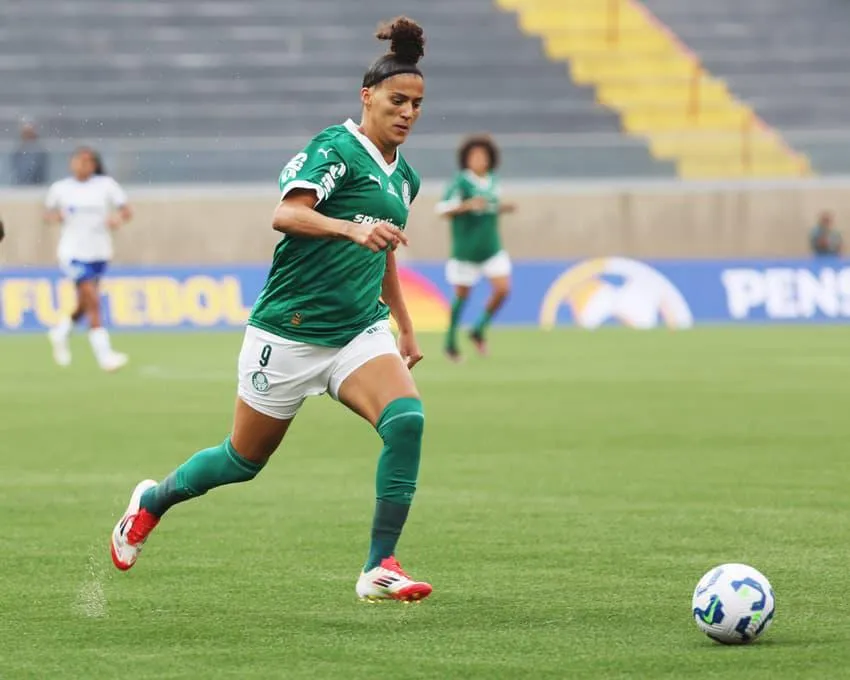 Amanda Gutierres é referência no ataque do Palmeiras e artilheira da equipe. Foto: Fabio Menotti/Palmeiras