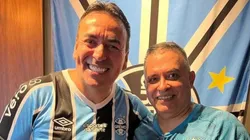 Antônio Dutra Jr. (à direita) ao lado de Marcelo Marques.