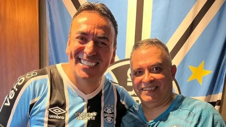 Antônio Dutra Jr. (à direita) ao lado de Marcelo Marques.