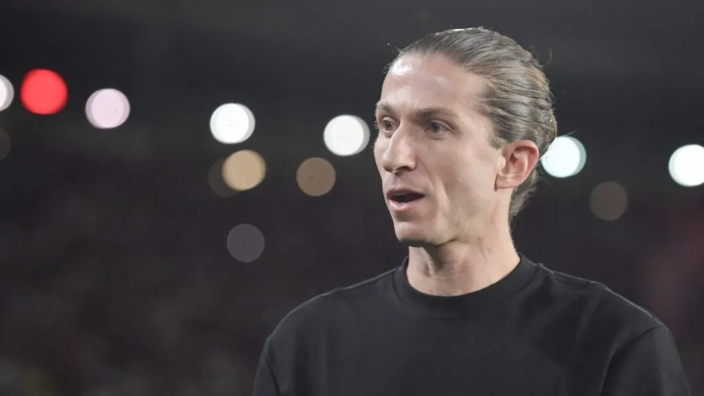 Filipe Luís, técnico do Flamengo. Foto: Thiago Ribeiro/AGIF