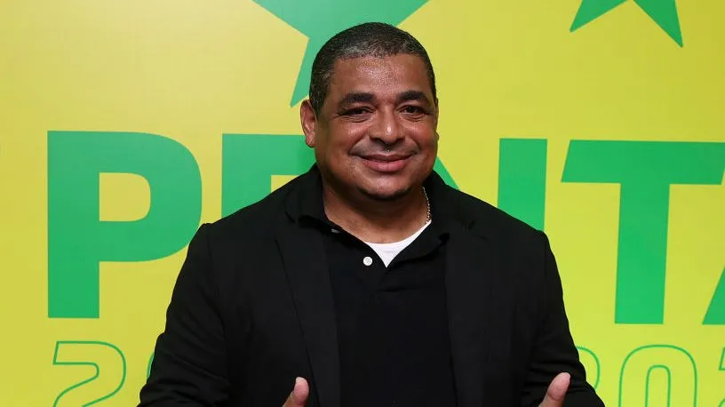 Vampeta, pentacampeão com o Brasil. Foto: Buda Mendes/Getty Images