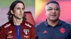 Luis Zubeldía e Roger Machado. Foto: Marcello Zambrana/AGIF e Rafael Vieira/AGIF