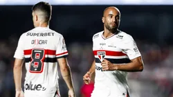 Oscar e Lucas Moura em partida do SPFC (Miguel Schincariol / São Paulo FC)