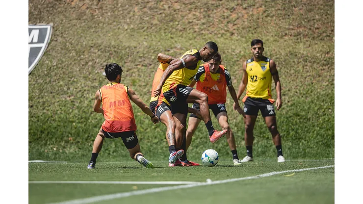 Galo se prepara para jogo contra o Bolívar (Foto: Pedro Souza / Atlético)