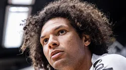 Willian Arão treinou com bola normalmente nesta 3ª e alegrou técnico Juan Pablo Vojvoda - Fotos: Raul Baretta/ Santos FC.