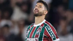 Everaldo, atacante do Fluminense em partida pela Conmebol Sul-Americana