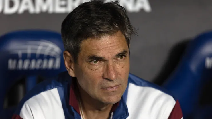 Pellegrino durante a classificação do Lanús