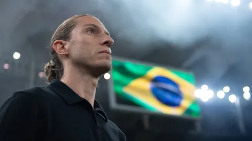 Filipe Luís, técnico do Flamengo. Foto: Thiago Ribeiro/AGIF