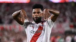 Borja durante partida contra o Lanús, em 2024