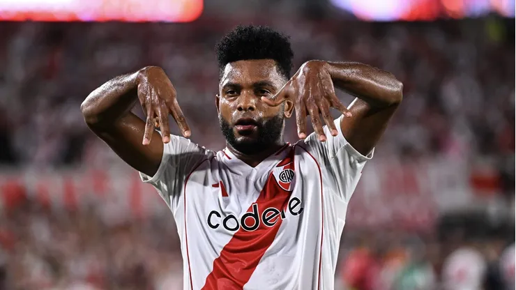 Borja durante partida contra o Lanús, em 2024