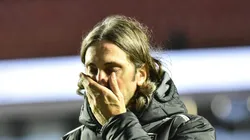 SP - SAO PAULO - 12/06/2025 - BRASILEIRO A 2025, SAO PAULO X VASCO -Luis Zubeldia tecnico do Sao Paulo deixa o campo apos partida contra o Vasco no estadio Morumbi pelo campeonato Brasileiro A 2025.