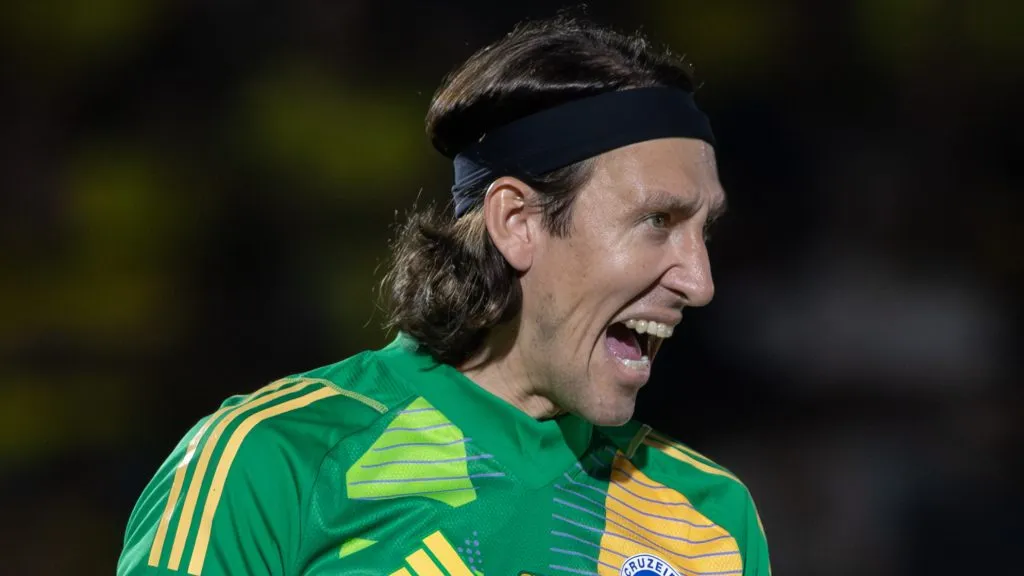 Cássio, goleiro do Cruzeiro. Foto: Joisel Amaral/AGIF.